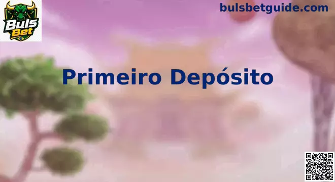 Interface de usuário realizando o primeiro depósito em uma plataforma de apostas com Pix